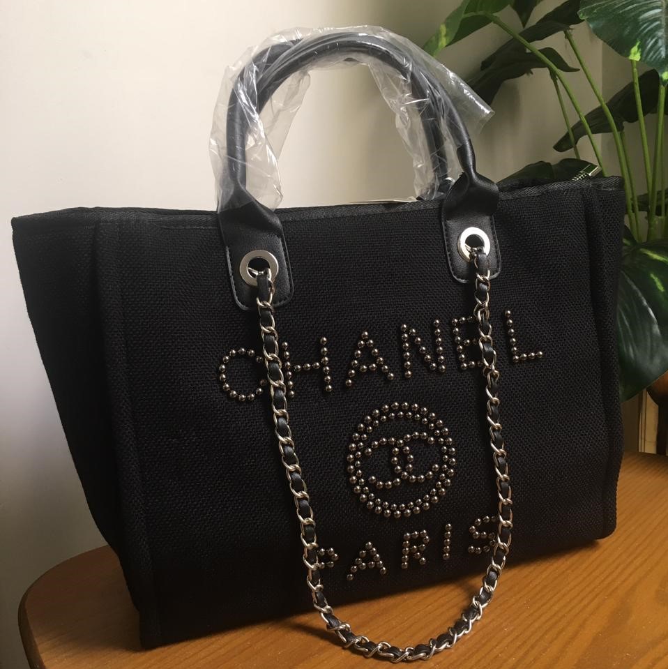 Best Price Chanel Deauville Pearl Tote Bag