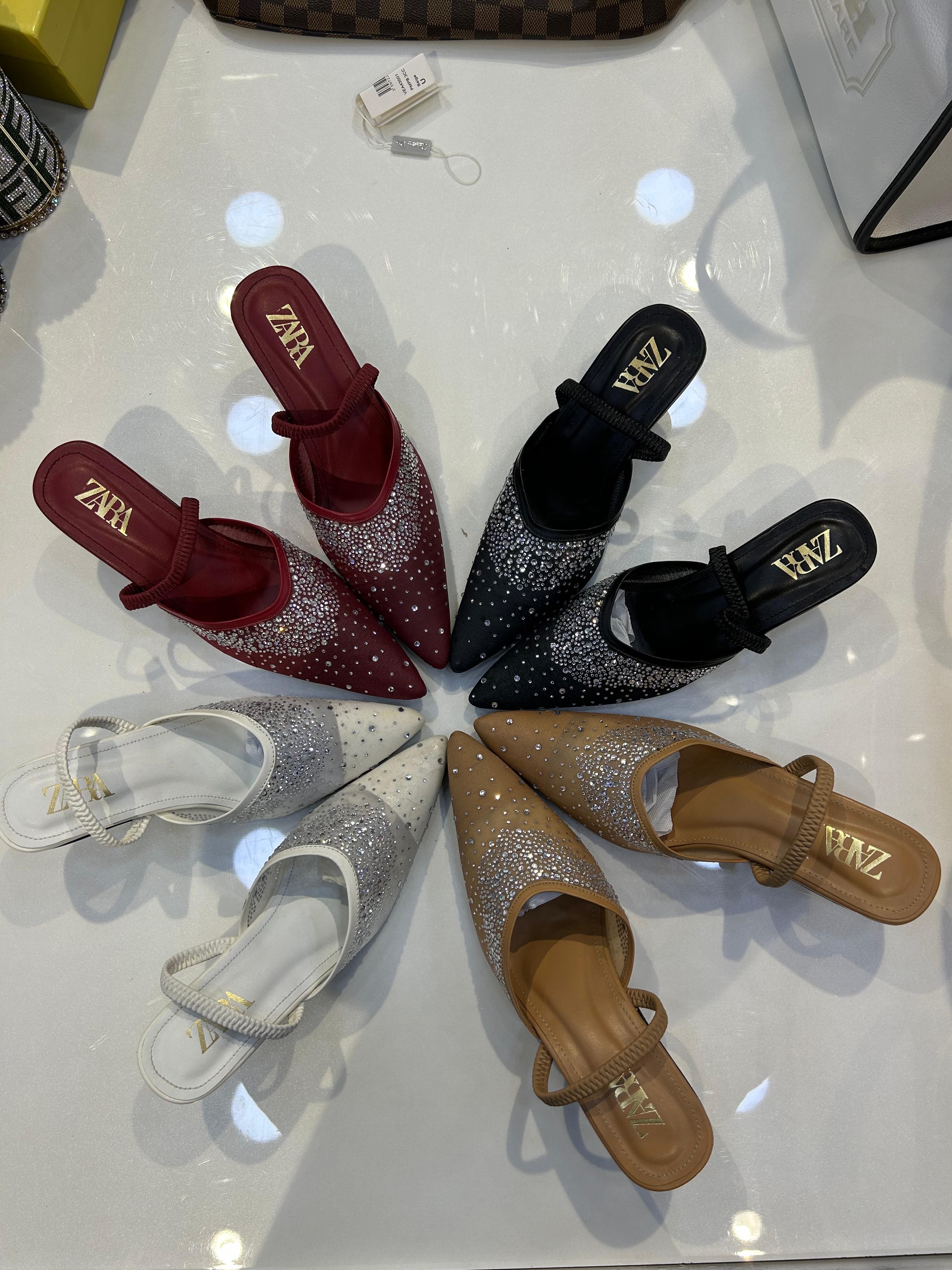 Best Price Zara Mesh heels 